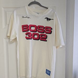 Ford Mustang Boss 302 White T-Shirt